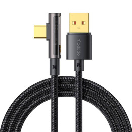 Cable USB a USB-C Prism de 90 grados Mcdodo CA-3380, 6A, 1,2 m (negro)