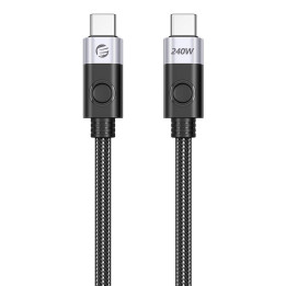 Зарядный кабель Orico 240 Вт USB-C — USB-C, 1,5 м (черный)