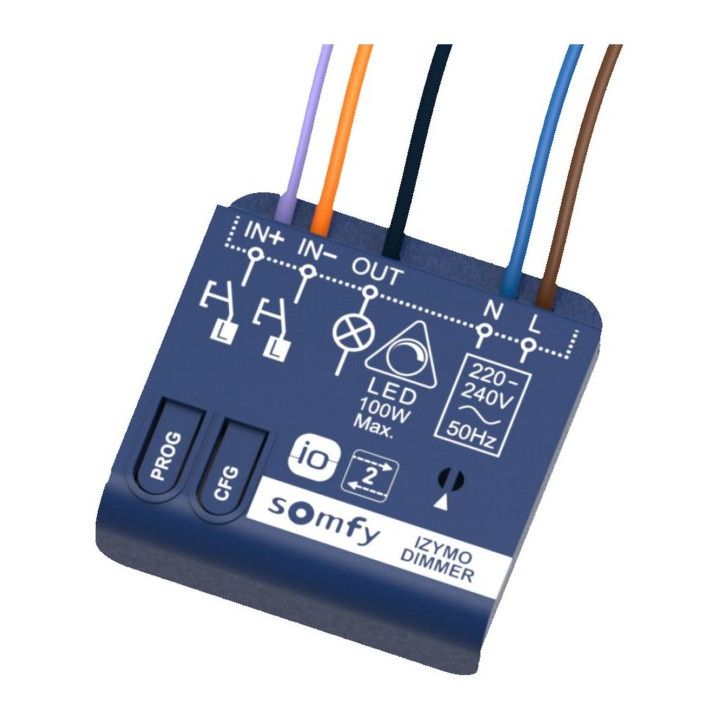 Somfy IZYMO io - Micro receiver On/Off with LED dimming function