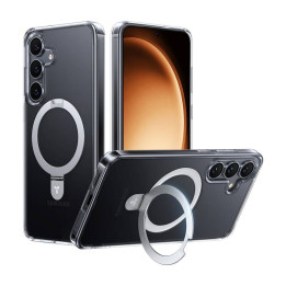 Funda para teléfono Torras Ostand Series para Samsung S25 (transparente)