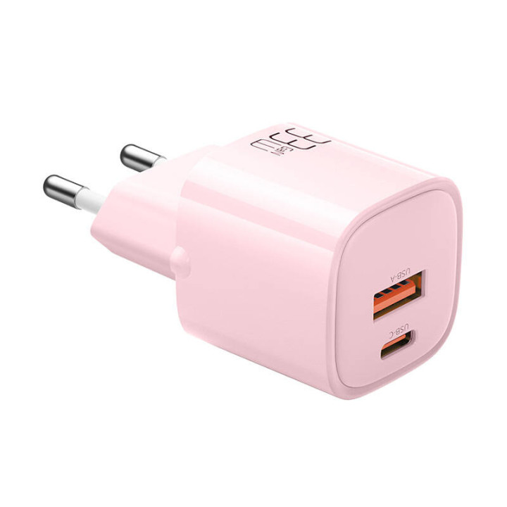 Зарядное устройство GaN 33W Mcdodo CH-0155 USB-C, USB-A (розовое)