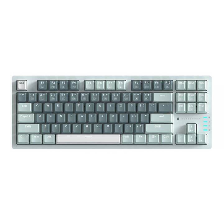 Thunderobot K87 Kabelgebundene mechanische Tastatur, roter Schalter (grün)