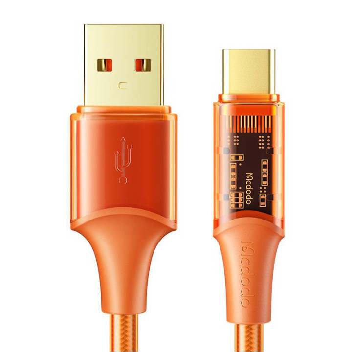 Cable USB-C Mcdodo CA-3150, 6A, 1,8m (naranja)