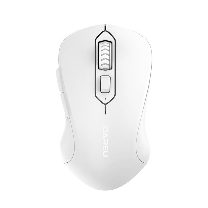 Ratón inalámbrico Dareu LM115G 2,4G 800-1600 DPI (blanco)