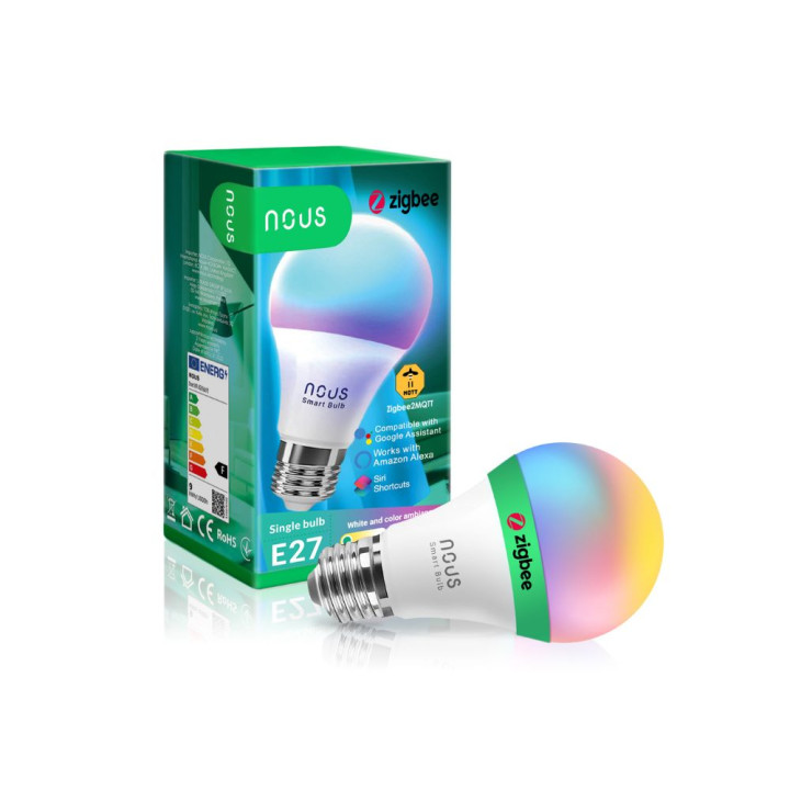 Ampoule intelligente Nous P3Z Tuya Zigbee RGB (douille E27)