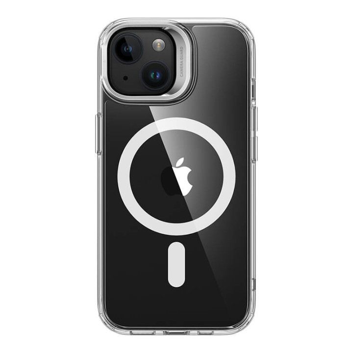 Estuche ESR Classic Hybrid con soporte para iPhone 15 Plus, Magsafe (transparente)