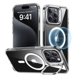 Funda ESR Classic Hybrid (HaloLock) con soporte para iPhone 16 Pro Max (transparente)