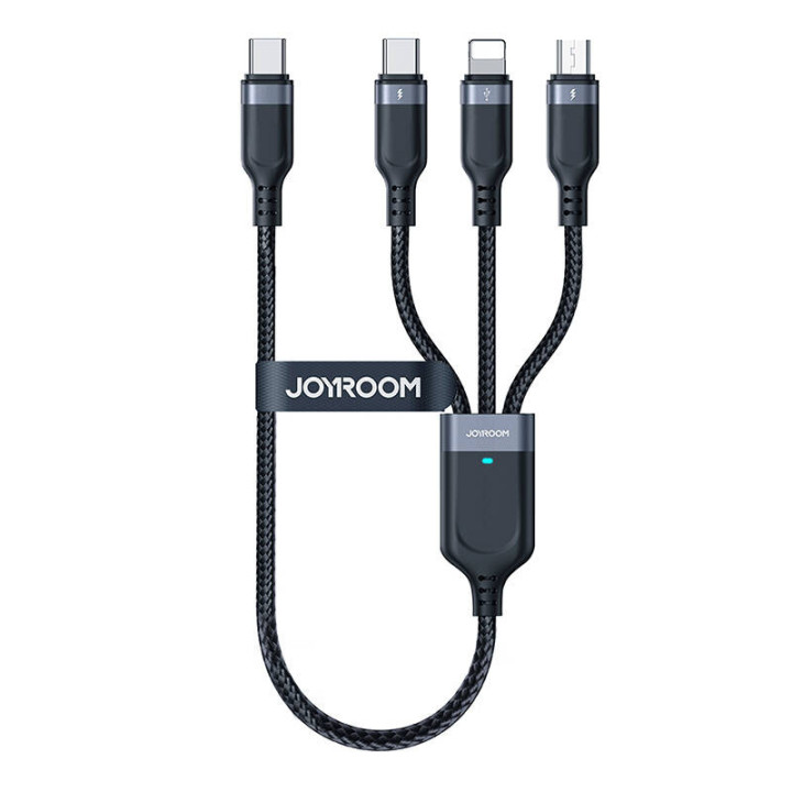 Кабель Multi-Use Series 3w1 Joyroom USB-A - Lightning/USB-C/micro USB 1,2 м S-A18 (черный)