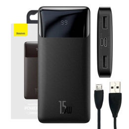 Powerbank Baseus Bipow 10000mAh, 15W (negro)