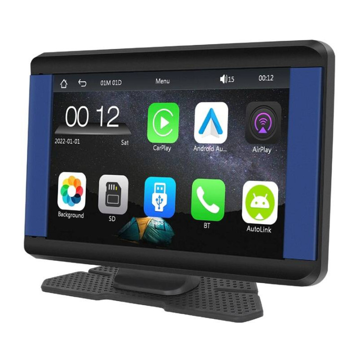 Автомобильный монитор 7,0 дюйма Podofo A3431 Carplay&Android Auto