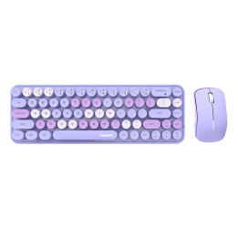 Беспроводной комплект клавиатура+мышь MOFII Bean 2.4G (Фиолетовый)