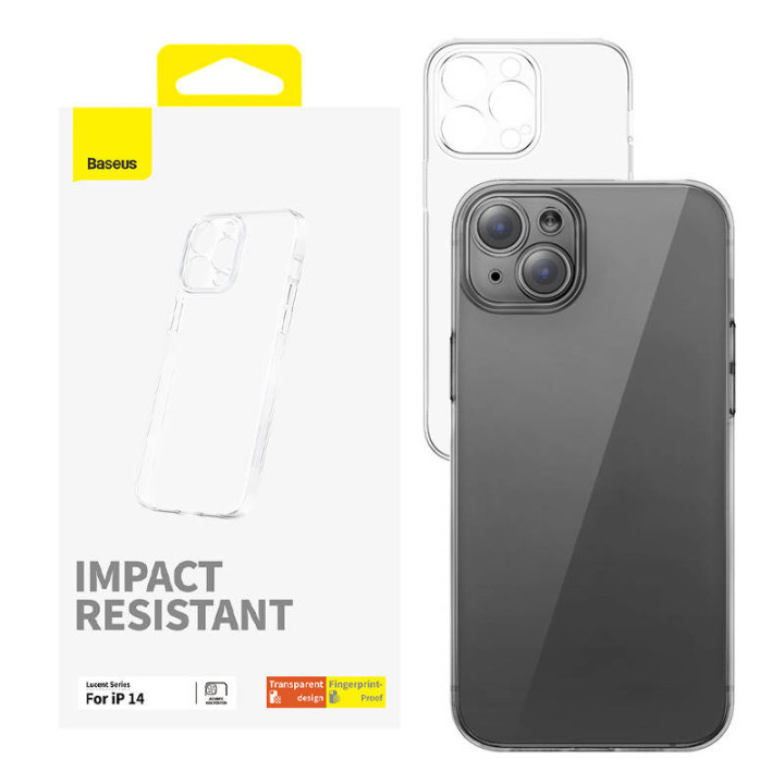 Estuche para teléfono para iP 14 Baseus OS-Lucent Series (transparente)