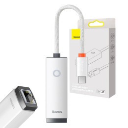 Сетевой адаптер Baseus Lite Series USB-C — RJ45 (белый)