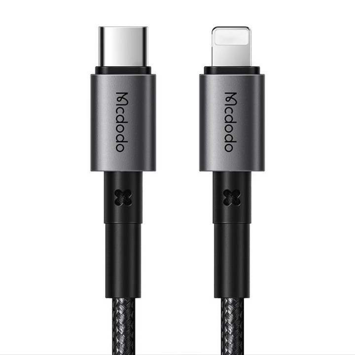 Cable USB-C a Lightning Mcdodo CA-2850, 36W, 1,2m (negro)