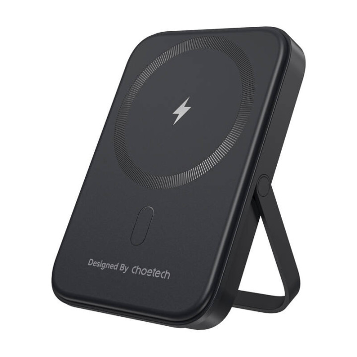 Choetech B742 5000mAh 20W PD banco de energía magnético con soporte (negro)