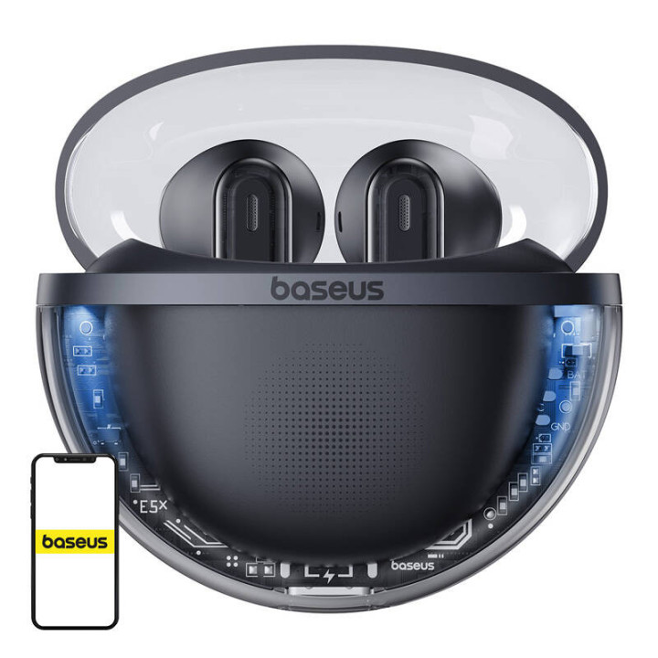 Auriculares TWS Baseus Bowie E5x (negro)