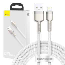 Cable USB para Lightning Baseus Cafule, 2,4A, 2m (blanco)