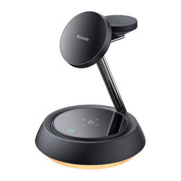 Mcdodo CH-4952 Cargador inalámbrico 3 en 1 15W (teléfono/TWS/Apple watch) negro