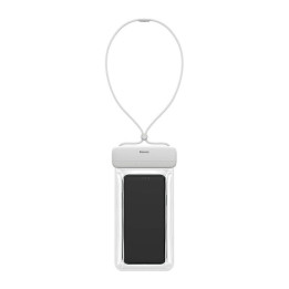 Baseus Let's Go Funda impermeable universal para teléfonos inteligentes (blanco)