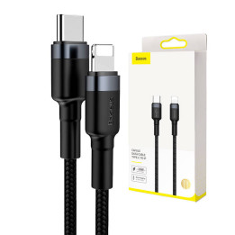 Baseus Cafule Cable Type-C a iP PD 18W 1m Gris+Negro