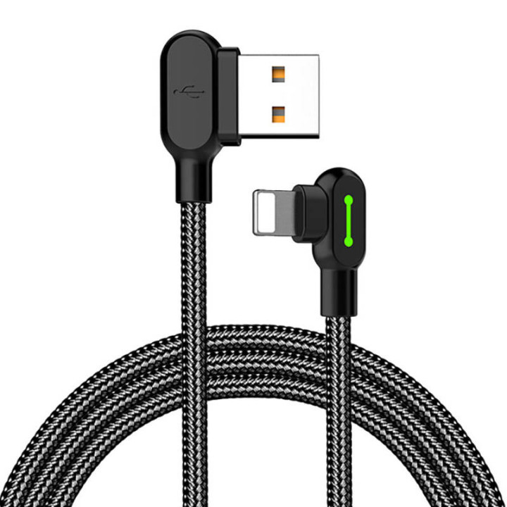 Кабель USB-Lightning, Mcdodo CA-4673, угловой, 1,8 м (черный)