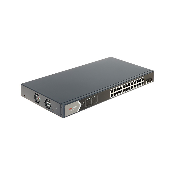 CONMUTADOR POE DS-3E0526P-E/M 24 PUERTOS SFP Hikvision