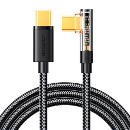 Joyroom S-CC100A6 USB a USB-C Ángulo 20W Cable de 1,2 m (negro)
