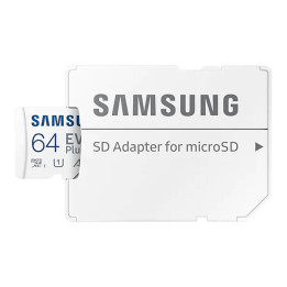 Карта памяти SAMSUNG microSD MB-MC64SA 64 ГБ + адаптер MB-MC64SA/EU