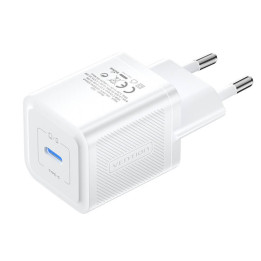 Cargador de pared, Vention, FEPW0-EU, USB-C, 20W, GaN (blanco)