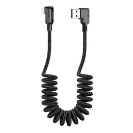 Cable USB a Lightning, Mcdodo CA-7300, en ángulo, 1,8 m (negro)