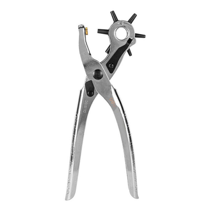 Дырокол для кожи 9 дюймов Deli Tools EDL1919C (серебристый)