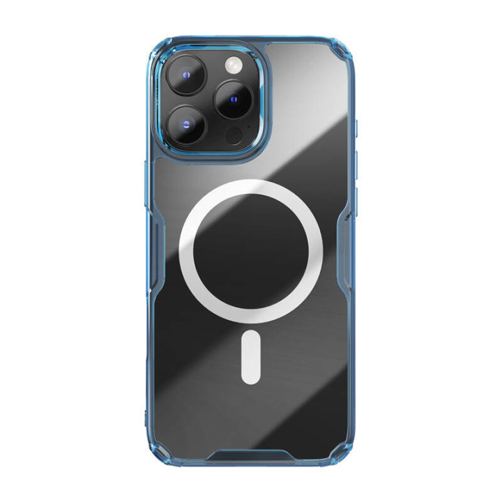 Nillkin Nature TPU Pro Funda magnética para iPhone 16 Pro (azul)