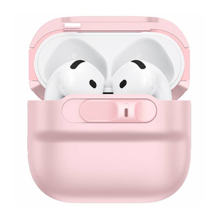 Funda protectora ESR Pulse para auriculares AirPods 4 (rosa)