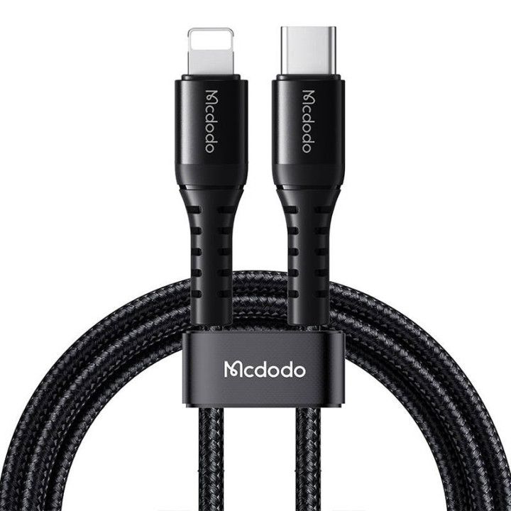Cable USB-C a Lightning Mcdodo CA-5631, 36W, 1m (negro)