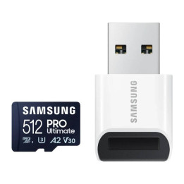 Карта памяти Samsung microSDXC PRO Ultimate 200 МБ/с UHS-I/U3 (MB-MY512SB/WW)