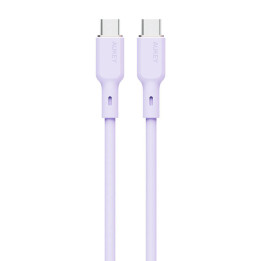 Cable USB-C a USB-C Aukey CB-SCC102, 100W, 1,8m (lavanda)