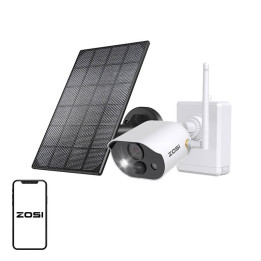 Уличная IP-камера с солнечной панелью ZOSI C306Pro WiFi 3MP IP66