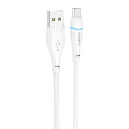 Cable USB-A a USB-C Foneng X101 3A, 1,2 m (blanco)