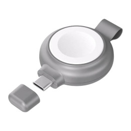 Cargador Inalámbrico Magnético, INVZI, NVZAWC01, para Apple Watch 5W Certificado MFi con Puerto USB-C
