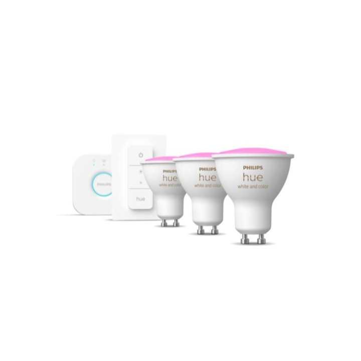 Philips Hue Mostek + 3x GU10 RGBW 5,7W BT + Schalter