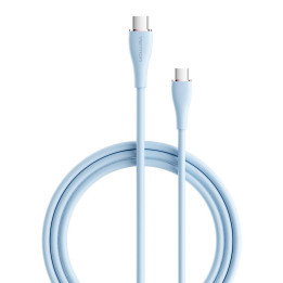 Cable USB-C 2.0 a USB-C Vention TAWSG 1,5m, PD 100W, Silicona Azul