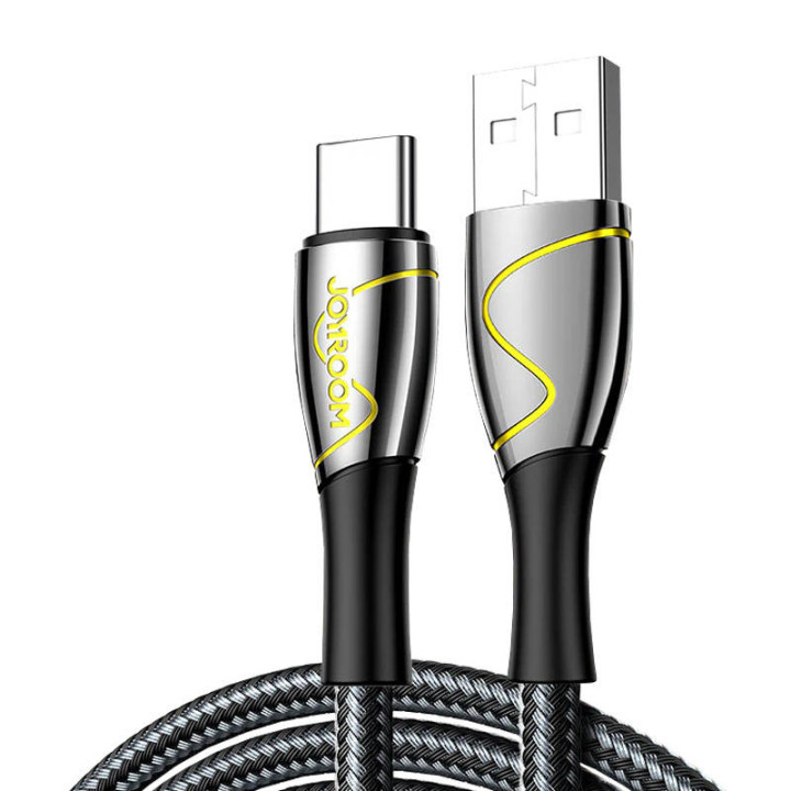 Cable USB a USB-C Joyroom S-1230K6 3A 1,2m (negro)