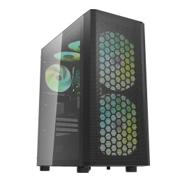 Компьютерный корпус Darkflash DK360 (черный) + 3 вентилятора ARGB