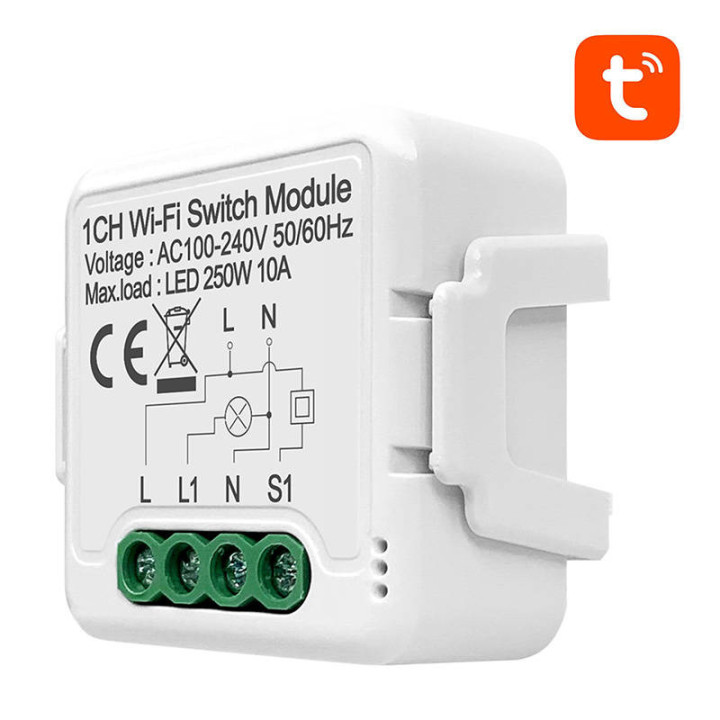 Модуль интеллектуального коммутатора WiFi Avatto N-WSM01-1 TUYA