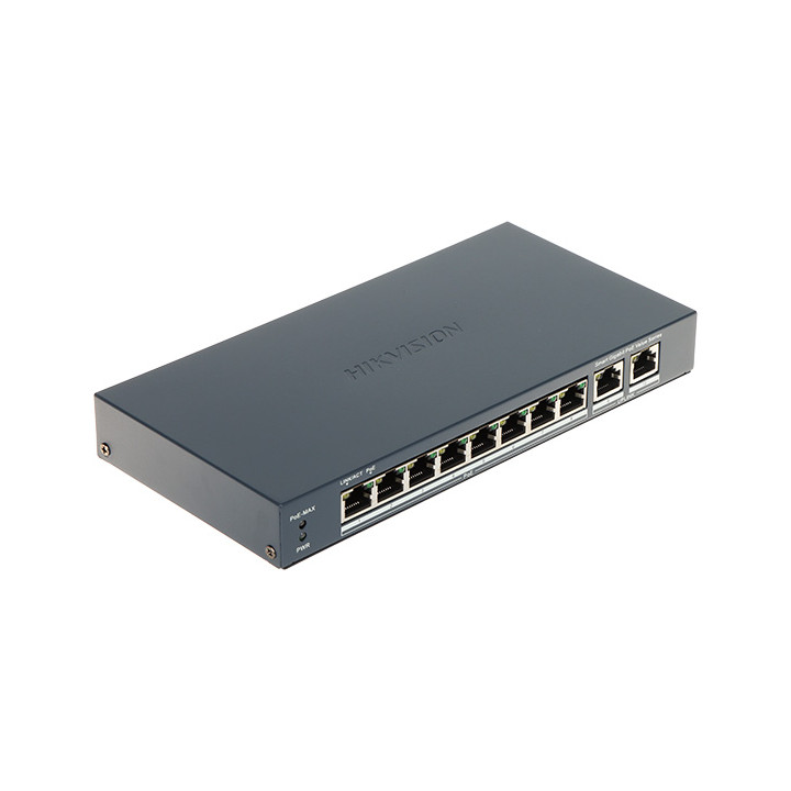 CONMUTADOR POE DS-3E1510P-EI/M 8-PUERTOS Hikvision