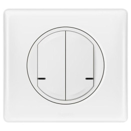 Legrand Celiane Выключатель света/розеток 2 Белый