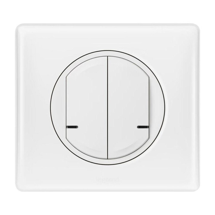 Legrand Celiane Выключатель света/розеток 2 Белый