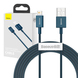 Cable Baseus Serie Superior USB a iP 2.4A 2m (azul)