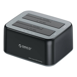 Док-станция Orico для 2,5"/3,5" HDD/SSD, 5Гбит/с, USB-A на USB-B с функцией клонирования (черный)