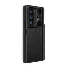 Nillkin Qin Pro Funda de cuero para Samsung Galaxy Z Fold 6 5G (negro)